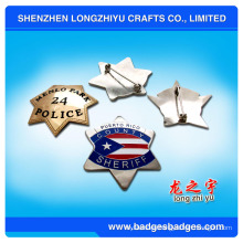 Insignia militar del Pin del sheriff de la estrella (LZY-000399)
